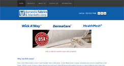 Desktop Screenshot of domesticfabrics.com