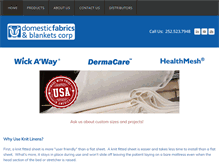 Tablet Screenshot of domesticfabrics.com